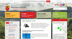 Desktop Screenshot of mnhradiste.cz