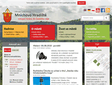 Tablet Screenshot of mnhradiste.cz